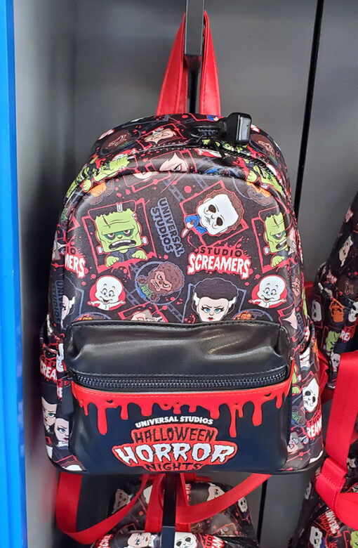 Halloween Horror Nights 2022 Studio Screamers Icons Mini Backpack 11"