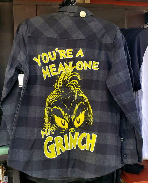 The Grinch Dr. Seuss Universal Studios Parks Your a Mean One Men's Long Sleeve Shirt