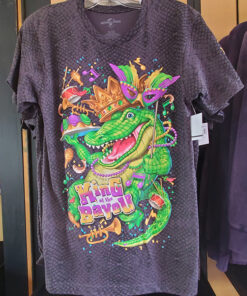 Universal Studios Orlando Florida Mardi Gras 2023 King of the Bayou Gator Men's T-Shirt
