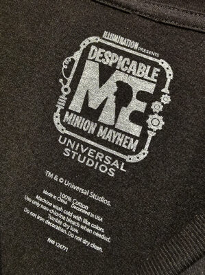 Universal Studios Parks Despicable ME Minions Evil Minion "Mornings Are Evil" Nightshirt