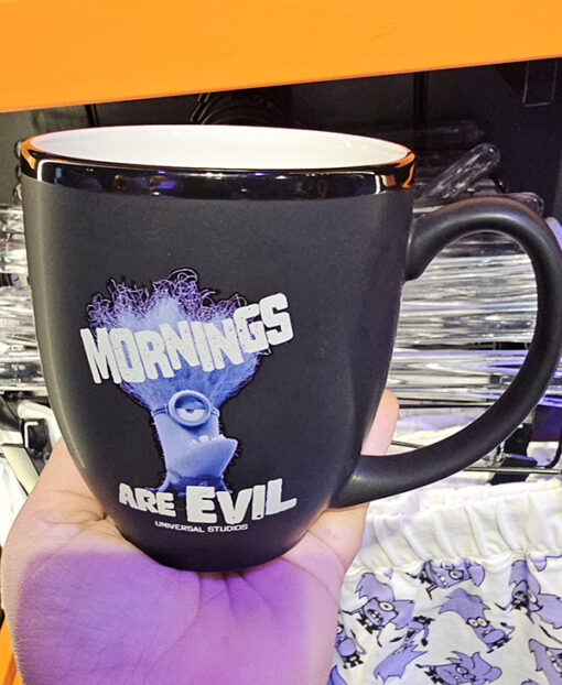 Universal Studios Parks Despicable ME Minions Evil Minion "Mornings Are Evil" Coffee Mug