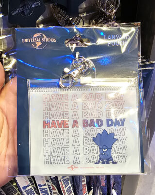 Universal Studios Parks Despicable ME Minions Evil Minion "Have A Bad Day" Lanyard Pouch