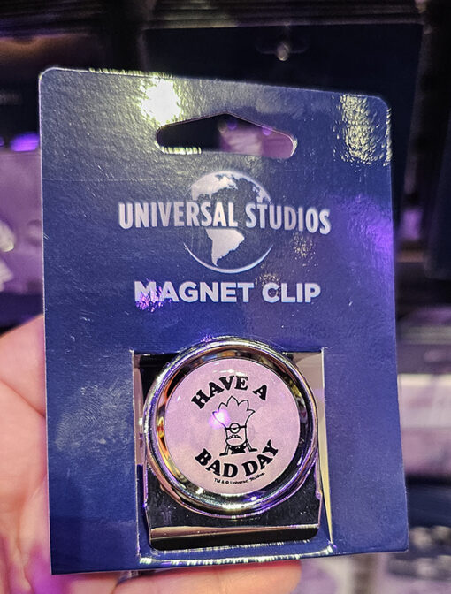 Universal Studios Parks Despicable ME Minions Evil Minion "Have A Bad Day" Magnetic Clip