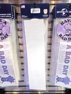 Universal Studios Parks Despicable ME Minions Evil Minion Bumper Strip & Audo Decal Set