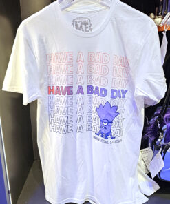 Universal Studios Parks Despicable ME Minions Evil Minion Have A Bad Day Adult T-Shirt