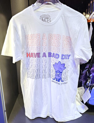 Universal Studios Parks Despicable ME Minions Evil Minion Have A Bad Day Adult T-Shirt