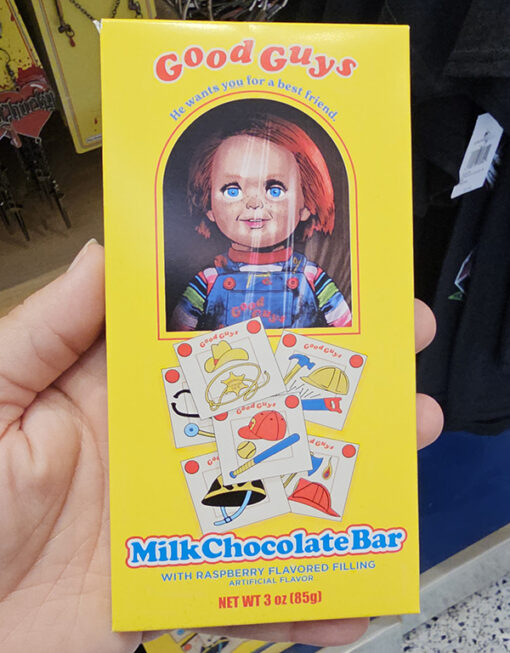 Halloween Horror Nights 2023 Universal Studios Chucky Milk Chocolate Bar
