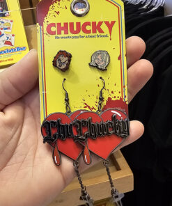 Halloween Horror Nights 2023 Universal Studios Chucky Heart Earring Set