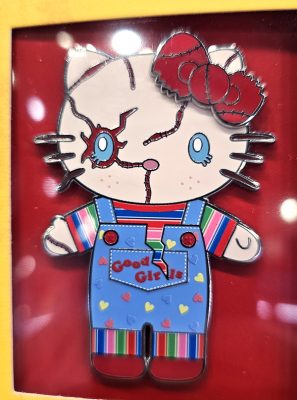 Alternative view of Universal Studios Hello Kitty x Chucky Large Character Collectible Pin