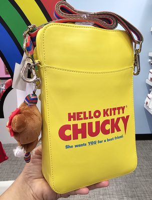 Universal Studios Hello Kitty x Chucky Crossbody Bag with Plush Charm - Image 3