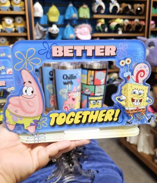 SpongeBob Squarepants Universal Studios Parks Friends Better Together Acrylic Photo Frame Display Stand