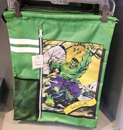 Universal Studios Parks Marvel Comic Drawstring Backpack The Hulk