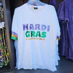 Mardi Gras 2026 Universal Studios Sequined Tee Shirt