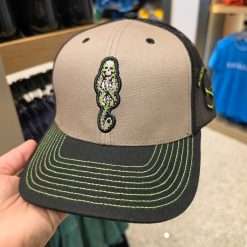 Wizarding World of Harry Potter Universal Studios Dark Mark Symbol Black Gray Green Mesh Hat - Image 10