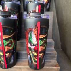 Jack the Clown and Dr. Oddfellow Halloween Horror Nights 2026 32oz Tumbler Cup with Lid and Straw - Image 5