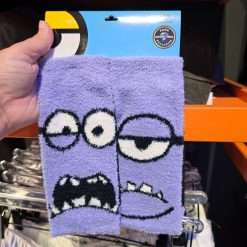 Evil Minions Universal Studios Parks 1 Pair of Adult Purple Socks