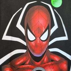 Alternative view of Spider-Man Marvel Universal Studios Parks Classic Red Comic Suit Glow in the Dark Black T-Shirt
