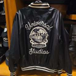 Universal Studios Globe Retro Icons Black Bomber Jacket