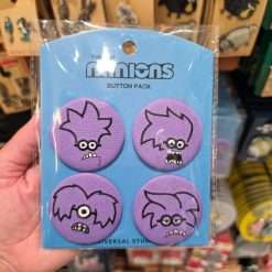Illumination's Evil Minions Universal Studios Purple Buttons (4-Pack)