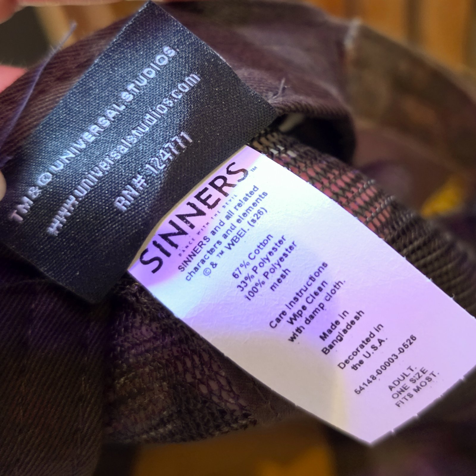 Halloween Horror Nights 2026 Sinners Distressed Trucker Hat - Image 4