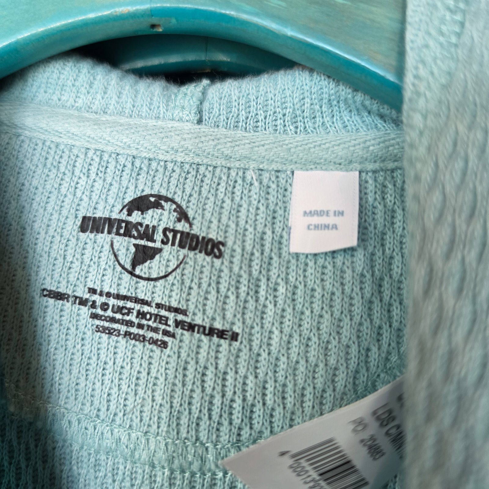 Universal Cabana Bay Beach Resort Women's Mint Hooded Pullover Sweatshirt - Image 4