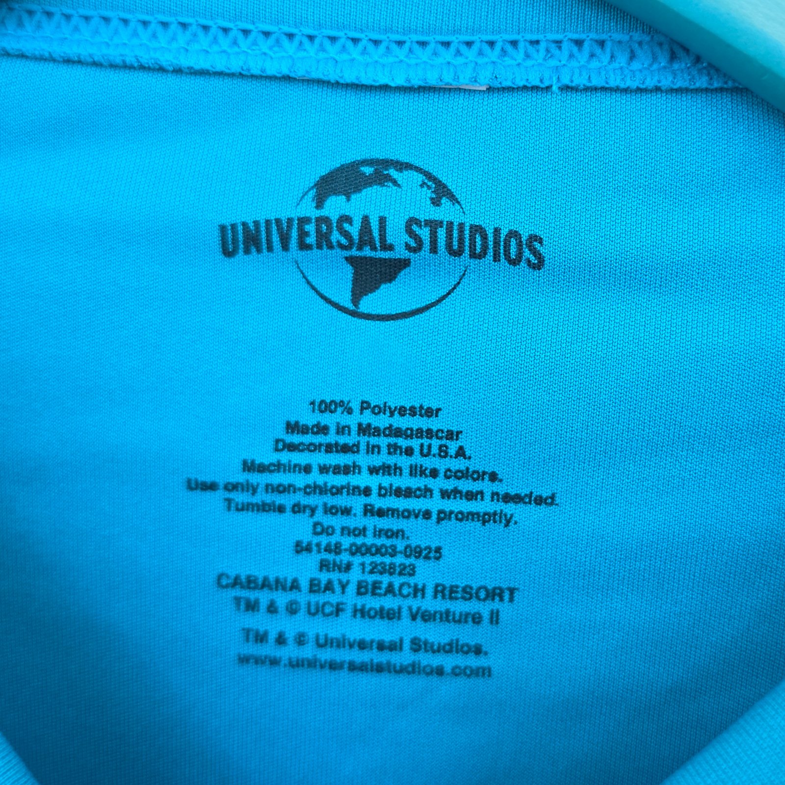 Universal Cabana Bay Beach Resort Long Sleeve Performance Shirt Atomic Blue - Image 3