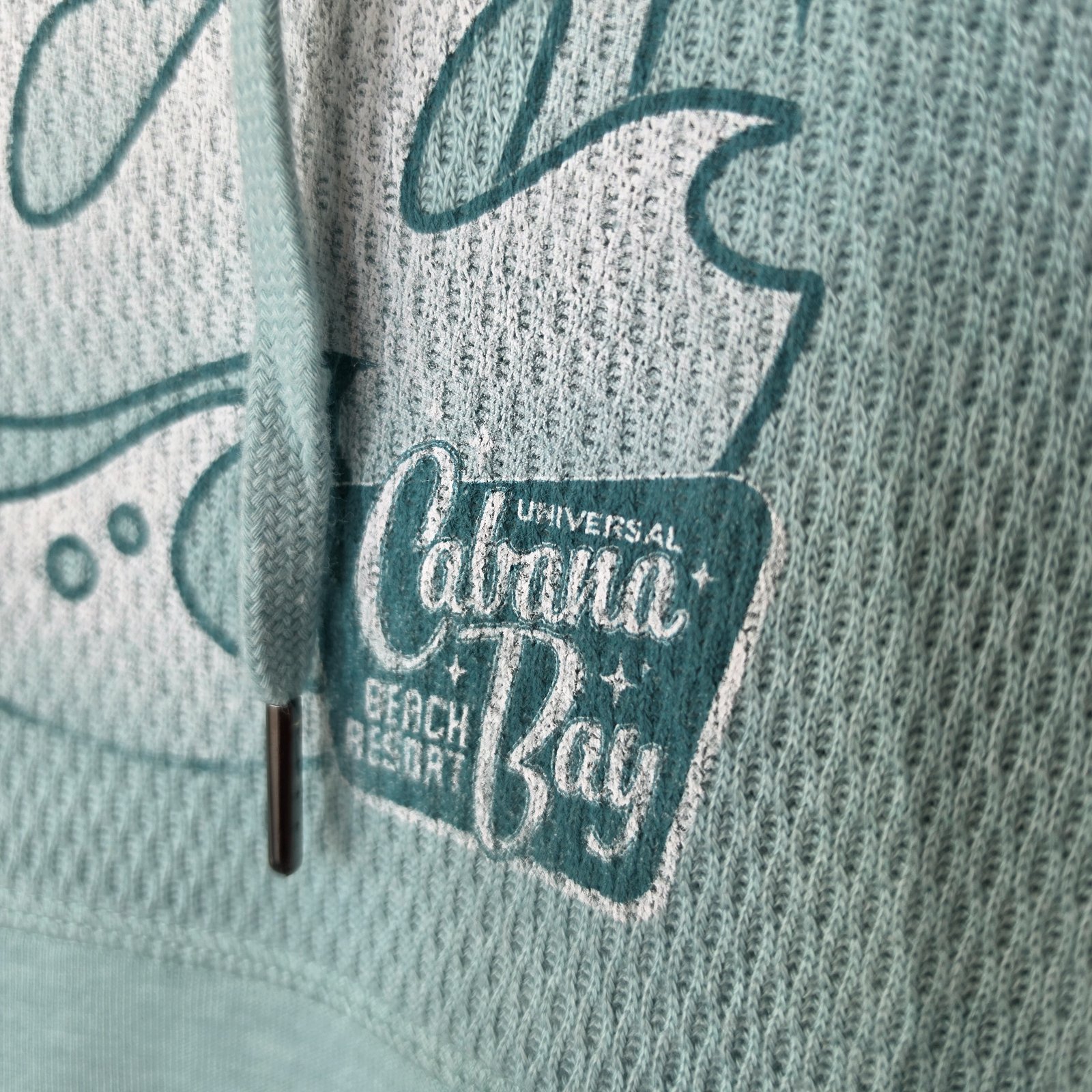 Universal Cabana Bay Beach Resort Women's Mint Hooded Pullover Sweatshirt - Image 3
