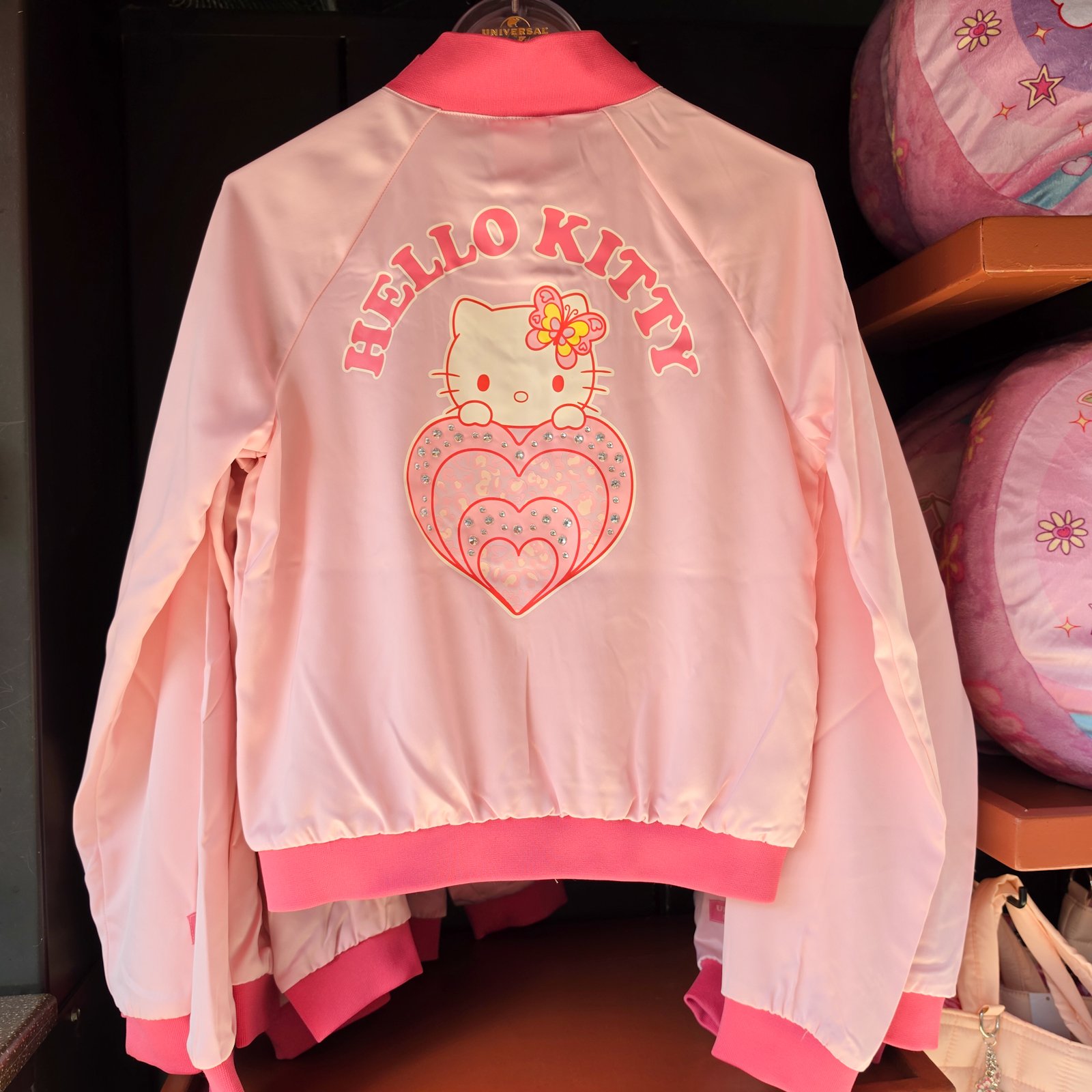 Hello Kitty Sparkle Vibes Satin Bomber Jacket