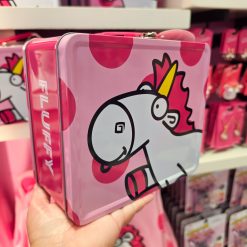 Universal Studios Minions Fluffy Unicorn Lunch Box with Thermos