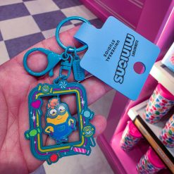 Universal Studios Minions Bob with Tim Sweet Vibes Frame Metal Keychain