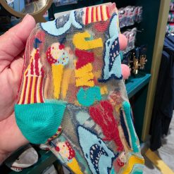 Alternative view of JAWS 50th Anniversary Sheer Mesh Socks – Amity Island Icons