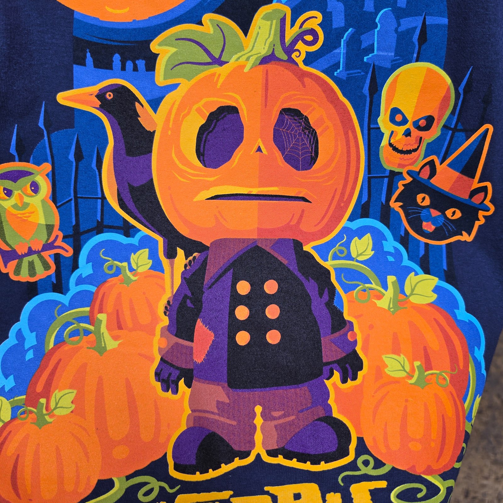 Universal Orlando HHN 35 Lil’ Boo Happy Halloween Adult Ringer T-Shirt - Image 3