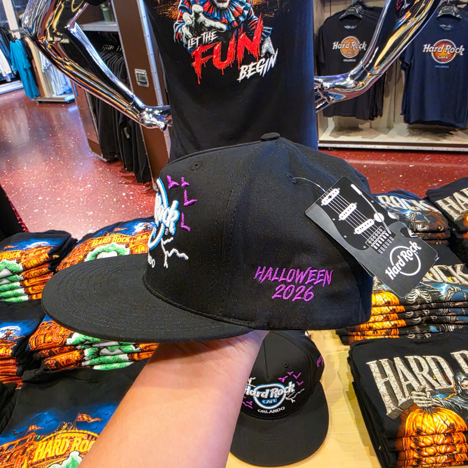 Hard Rock Cafe Orlando Halloween 2026 Limited Edition Bat Hat - Image 2
