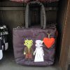 Universal Studios x Whatever Frankenstein and Bride Patchwork Tote Bag
