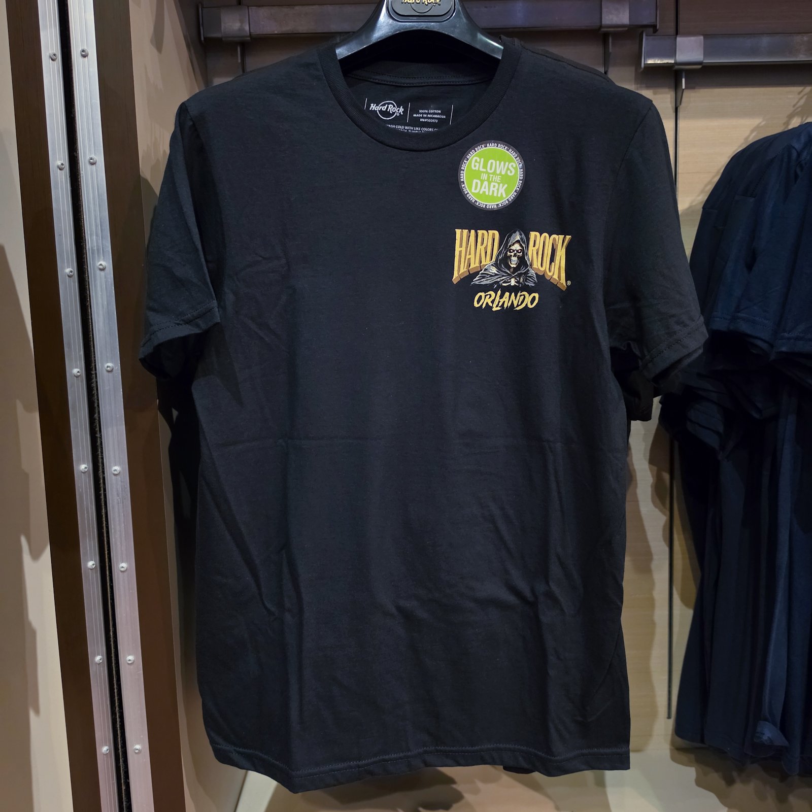 Hard Rock Hotel Orlando Halloween 2026 Grim Reaper Glow T-Shirt - Image 2