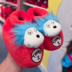 Universal Dr. Seuss Thing 1 & Thing 2 Full-Character Youth Slippers
