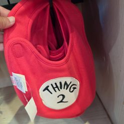 Alternative view of Universal Dr. Seuss Cat in the Hat Thing 1 & Thing 2 Reversible Bib
