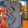 Universal Dr. Seuss Cat in the Hat Big Face Grey Frost Adult Tank Top