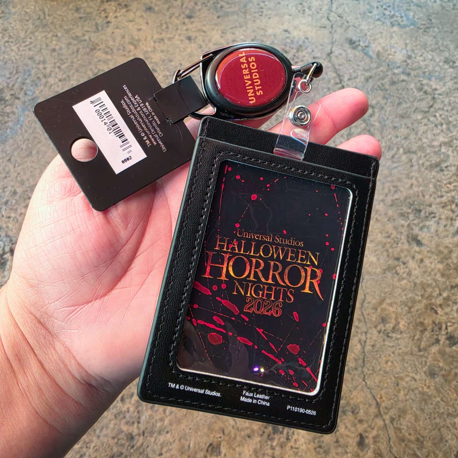 Universal Orlando HHN 2026 Retractable ID Badge Holder - Image 2