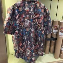 Alternative view of Universal Orlando HHN 35 Icons RSVLTS Adult Button-Up Shirt