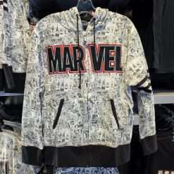 Universal Studios Exclusive Marvel Comic Panel Full-Zip Adult Hoodie