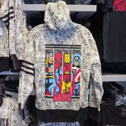 Alternative view of Universal Studios Exclusive Marvel Comic Panel Full-Zip Adult Hoodie