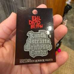 Universal Orlando HHN 35 Evil Dead Burn Kunda Incantation Pin