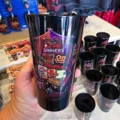 Universal Orlando HHN 35 2026 House Lineup Black Glass Tumbler