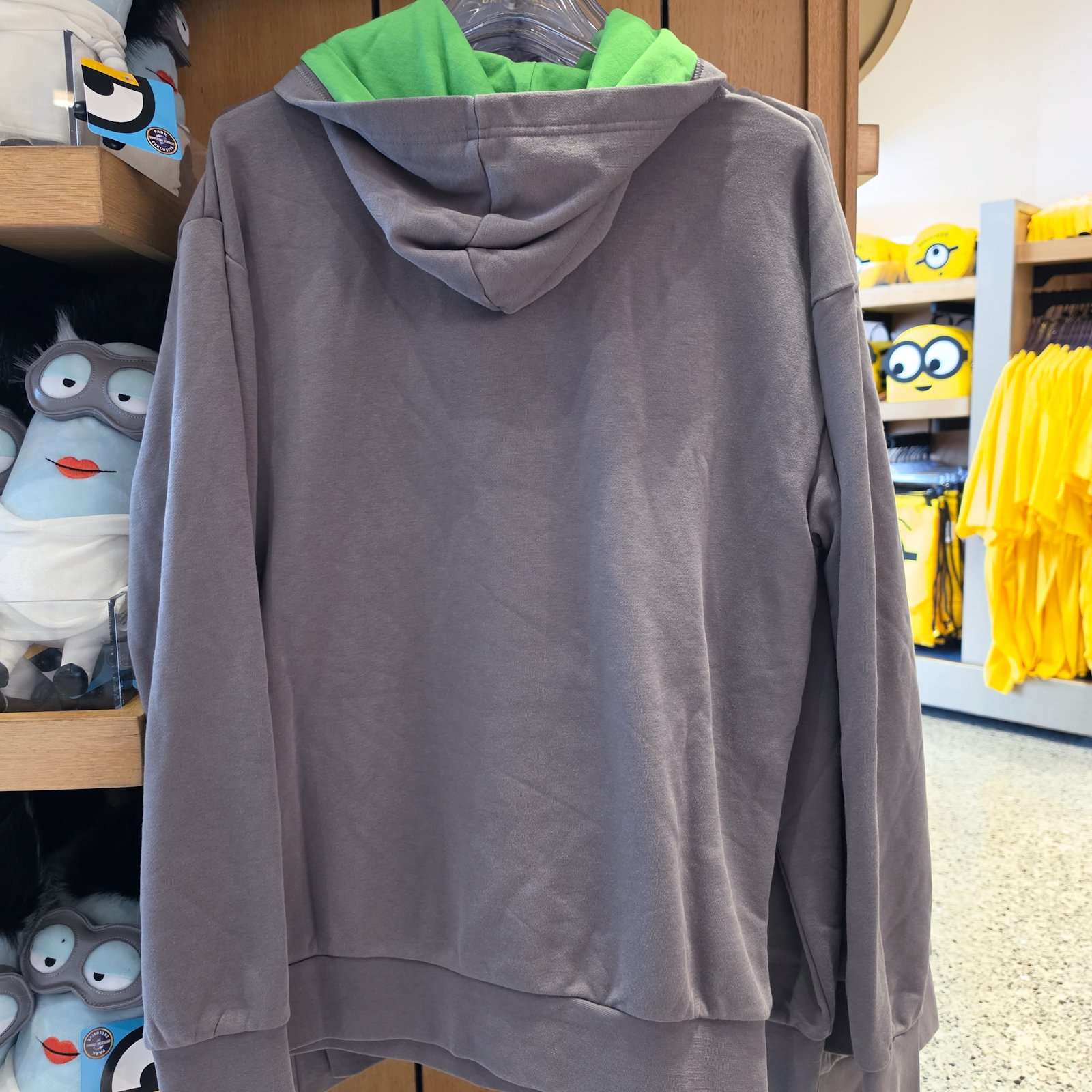 Universal Studios Minions Monster Bob Grey Adult Pullover Hoodie - Image 2