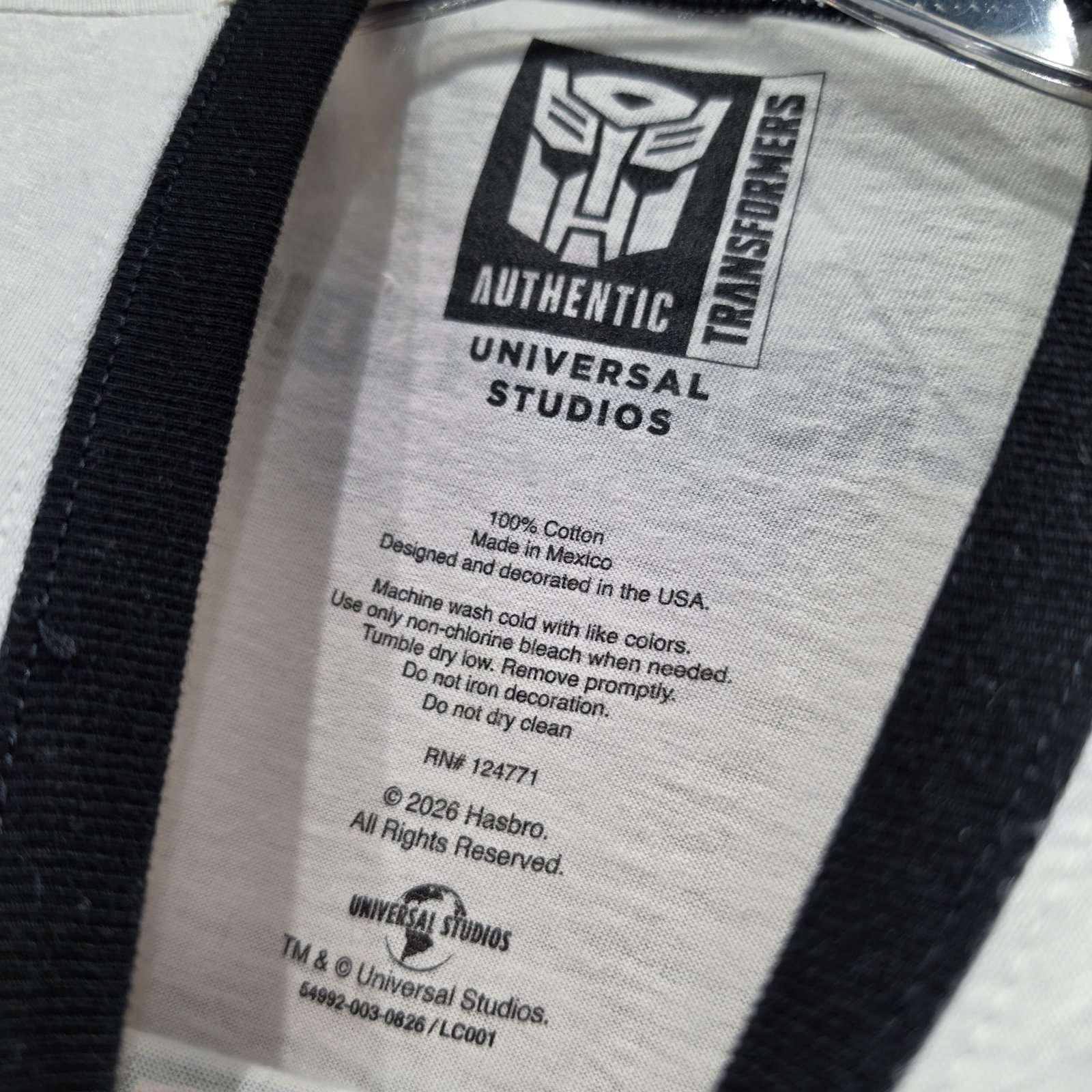 Universal Studios Transformers Choose Your Side Retro Adult Ringer T-Shirt - Image 4