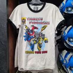 Universal Studios Transformers Choose Your Side Retro Adult Ringer T-Shirt