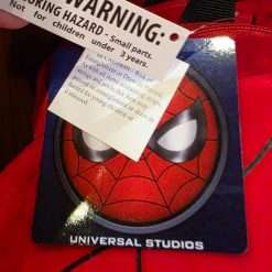 Universal Studios Marvel Spider-Man Plush Face Zip Backpack - Image 3