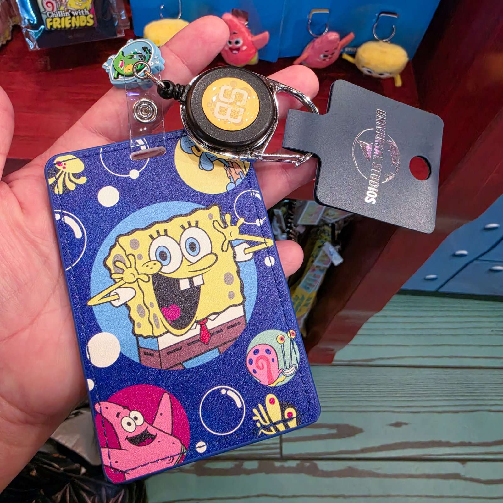 Universal Studios SpongeBob SquarePants Retractable Badge Reel