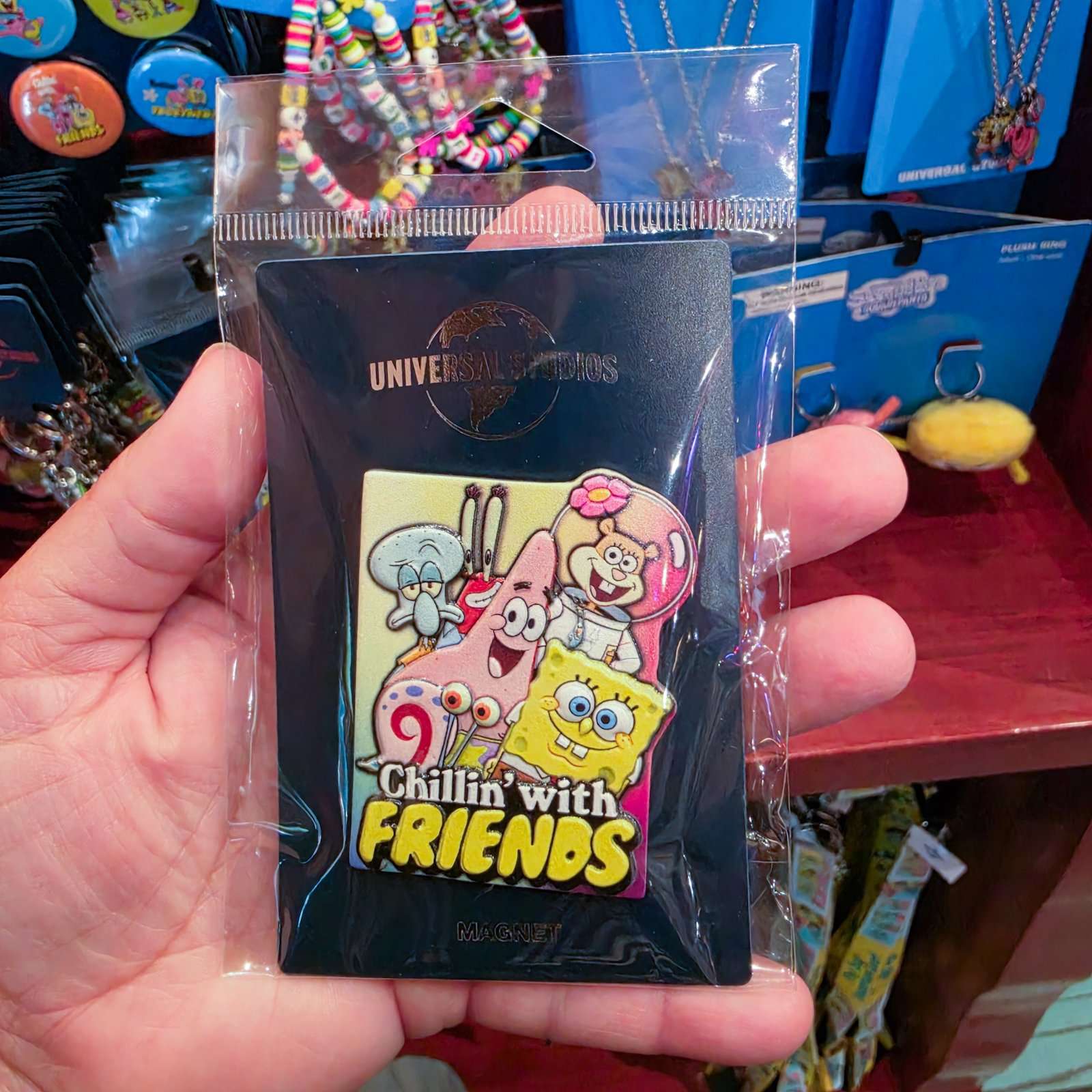 Universal Studios SpongeBob Chillin' with Friends Character Magnet